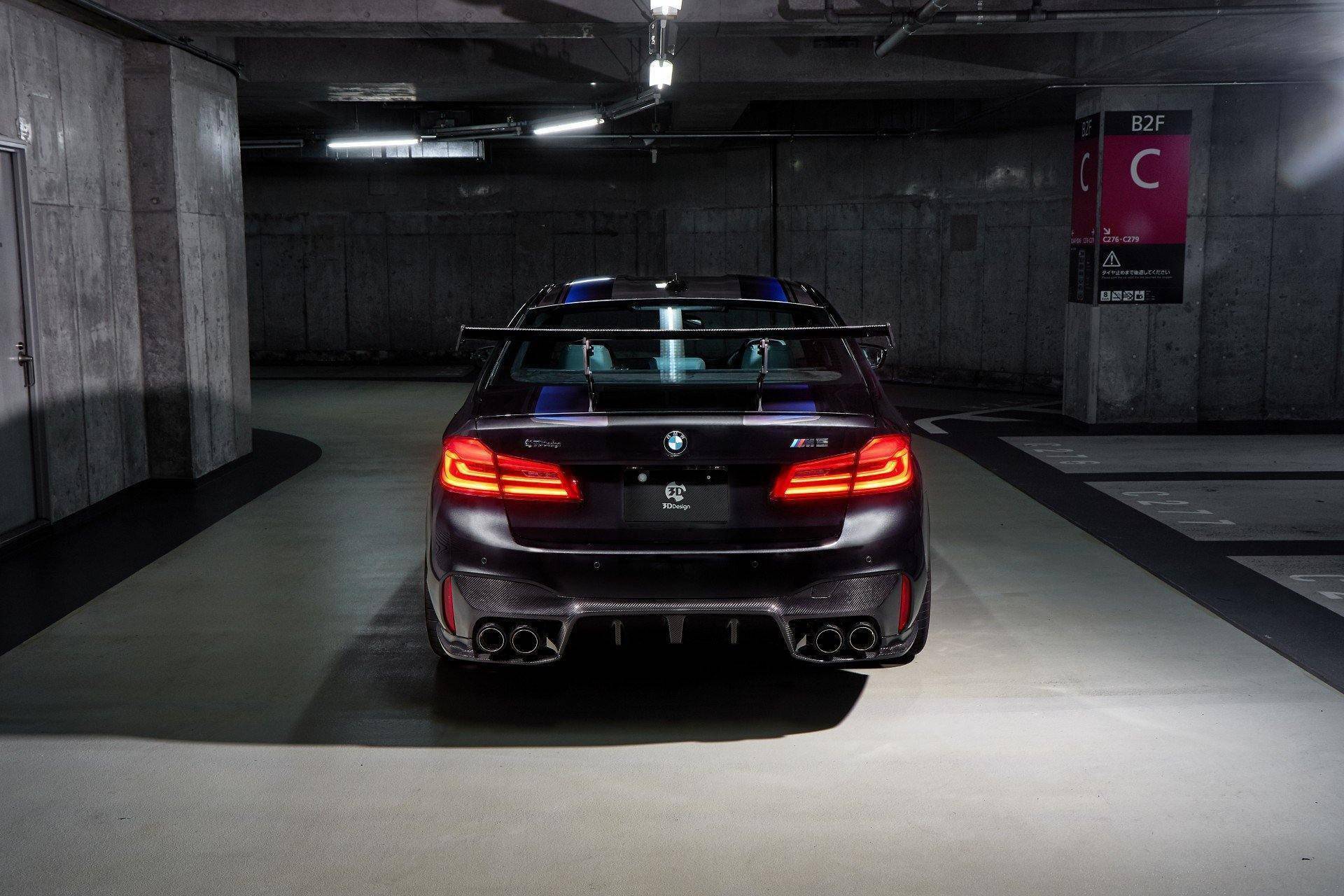 3DDesign Carbon Fibre Rear Wing Spoiler for BMW 5 Series & M5 (2017-2023, G30 F90) - AUTOID® - Rear Spoilers - 3DDesign