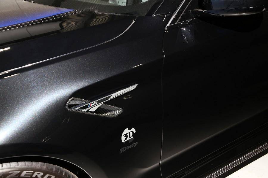 3DDesign Carbon Fibre Side Fender Trim for BMW M5 (2017-2023, F90) - AUTOID® - Fender Trim - 3DDesign