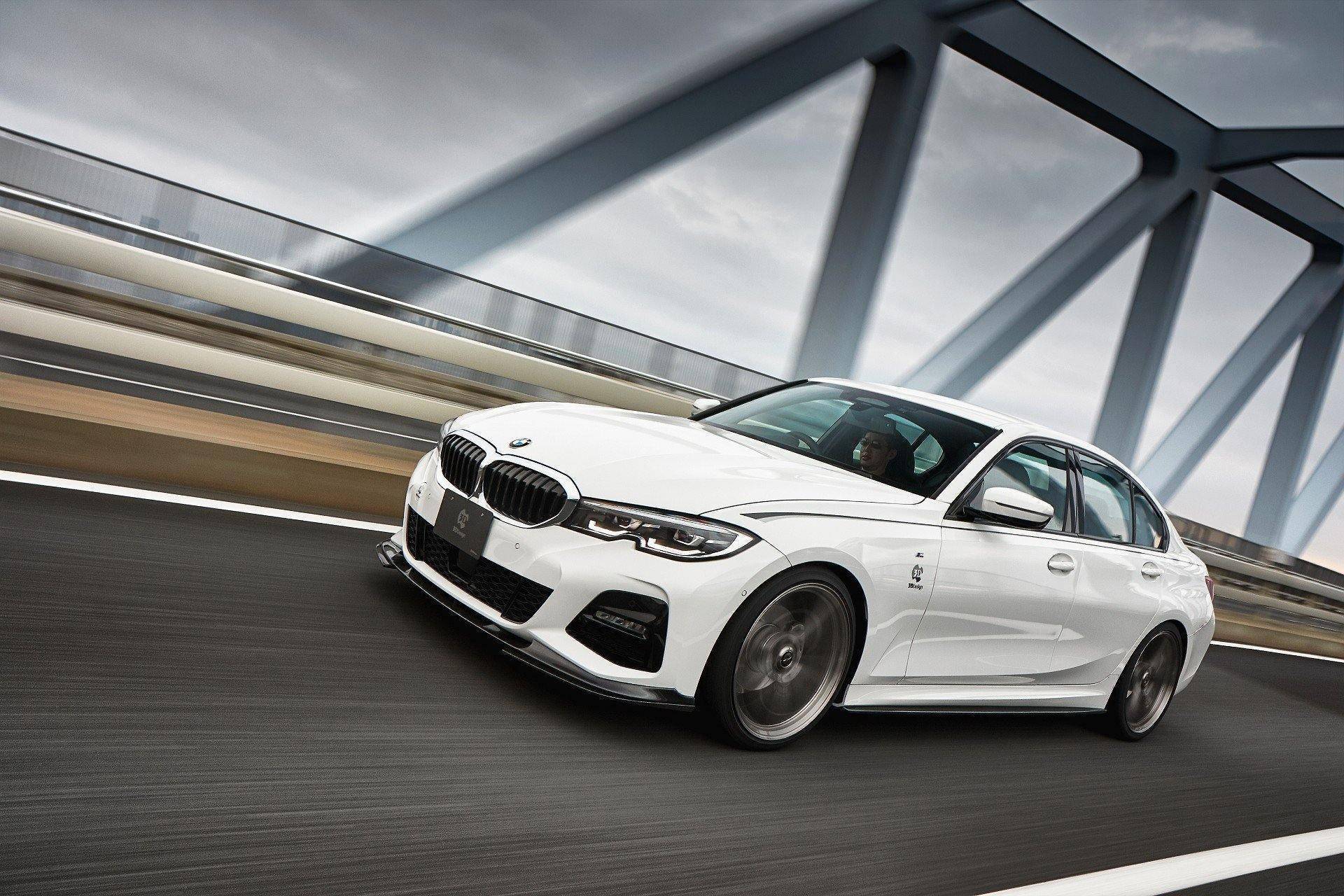 3DDesign Carbon Fibre Side Skirts For BMW 3 Series M Sport (2019+, G20 G21) - AUTOID® - Side Skirts & Winglets - 3DDesign