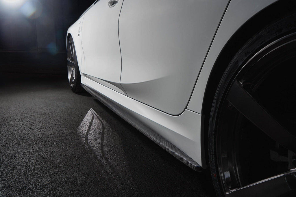 3DDesign Carbon Fibre Side Skirts For BMW 3 Series M Sport (2019+, G20 G21) - AUTOID® - Side Skirts & Winglets - 3DDesign