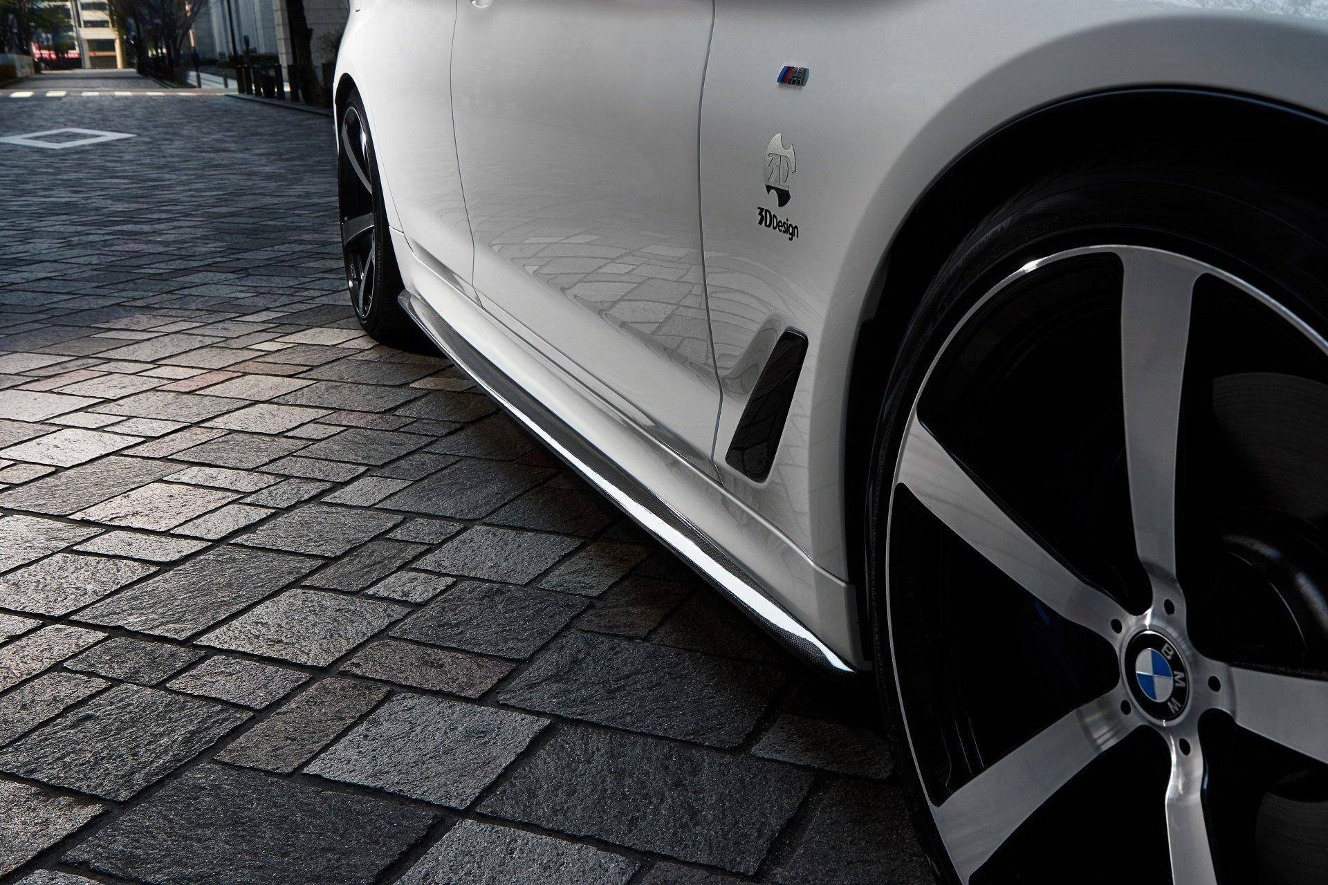 3DDesign Carbon Fibre Side Skirts For BMW 5 Series M Sport (2017-2023, G30 G31) - AUTOID® - Side Skirts & Winglets - 3DDesign