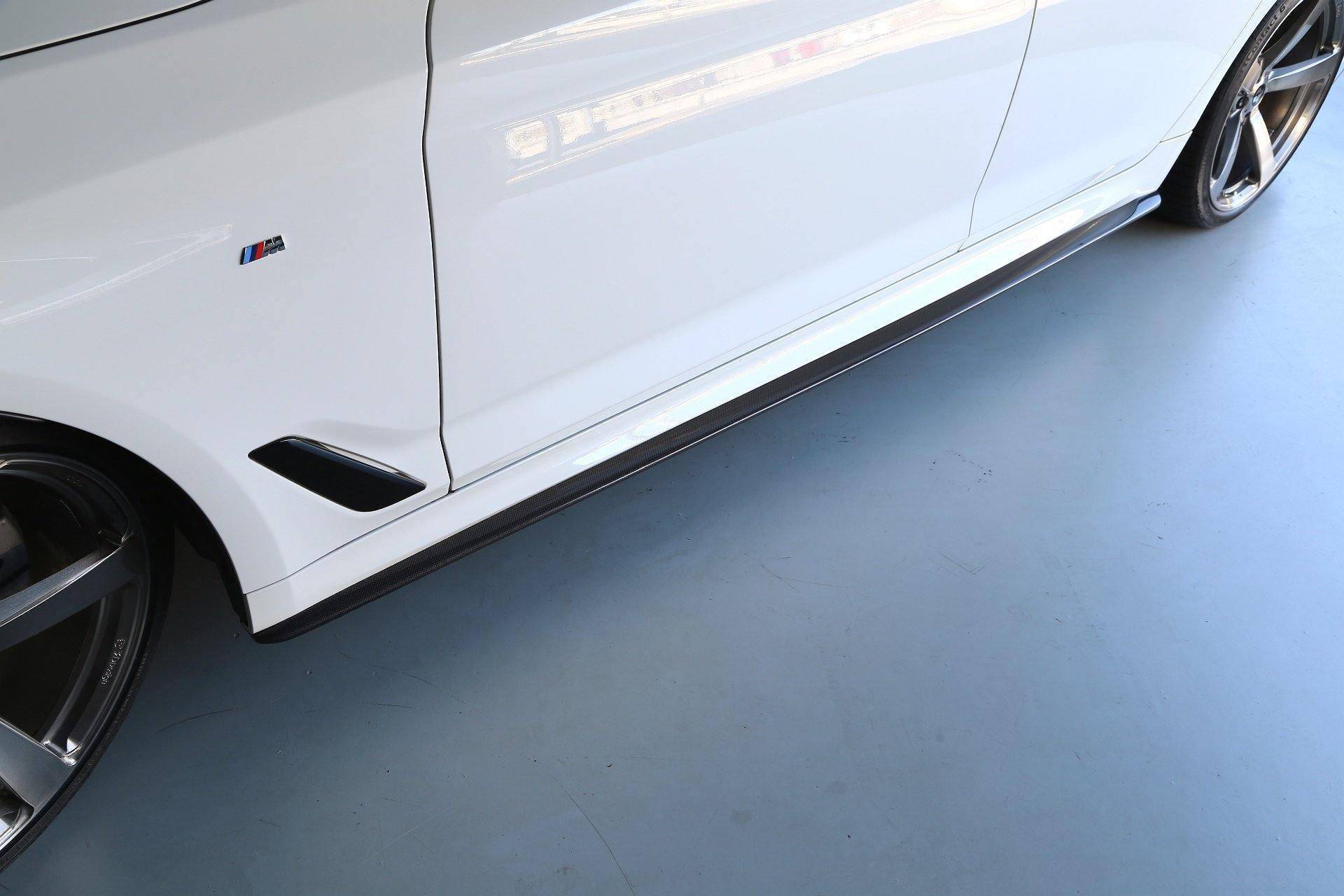 3DDesign Carbon Fibre Side Skirts For BMW 5 Series M Sport (2017-2023, G30 G31) - AUTOID® - Side Skirts & Winglets - 3DDesign
