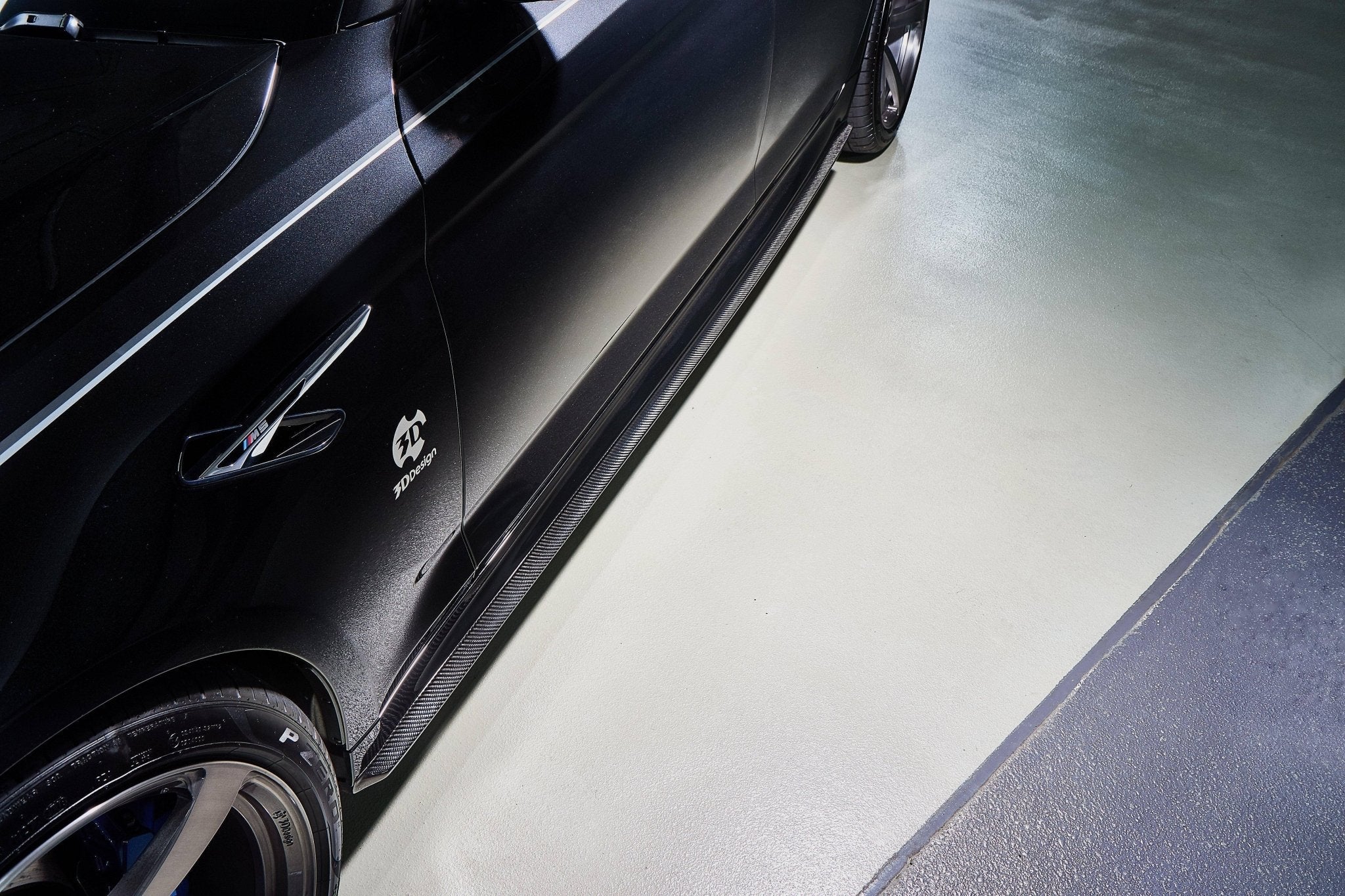 3DDesign Carbon Fibre Side Skirts for BMW 5 Series & M5 (2017-2023, G30 F90) - AUTOID® - Side Skirts & Winglets - 3DDesign