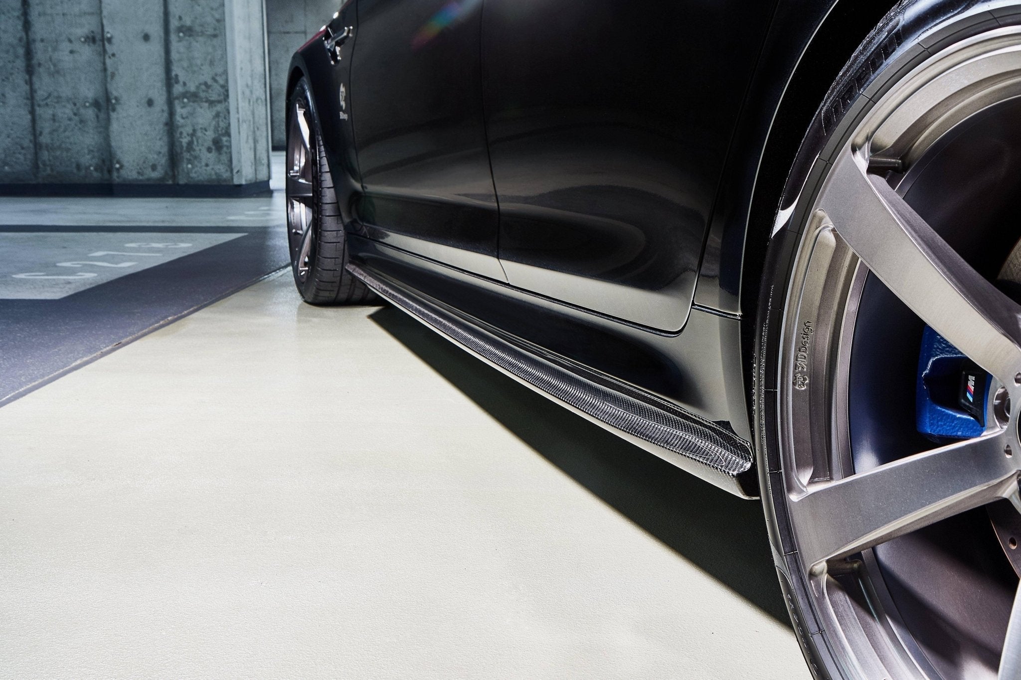 3DDesign Carbon Fibre Side Skirts for BMW 5 Series & M5 (2017-2023, G30 F90) - AUTOID® - Side Skirts & Winglets - 3DDesign
