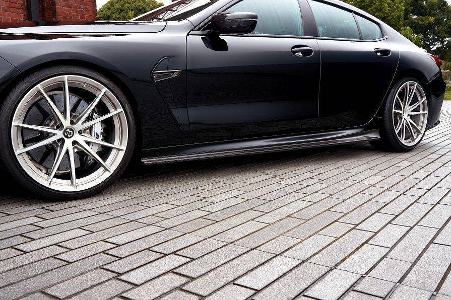 3DDesign Carbon Fibre Side Skirts for BMW 8 Series & M8 (2019+, G16 F93) - AUTOID® - Side Skirts & Winglets - 3DDesign