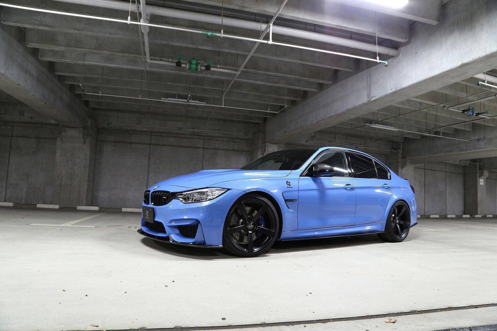 3DDesign Carbon Fibre Side Skirts For BMW M3 (2015-2019, F80) - AUTOID® - Side Skirts & Winglets - 3DDesign