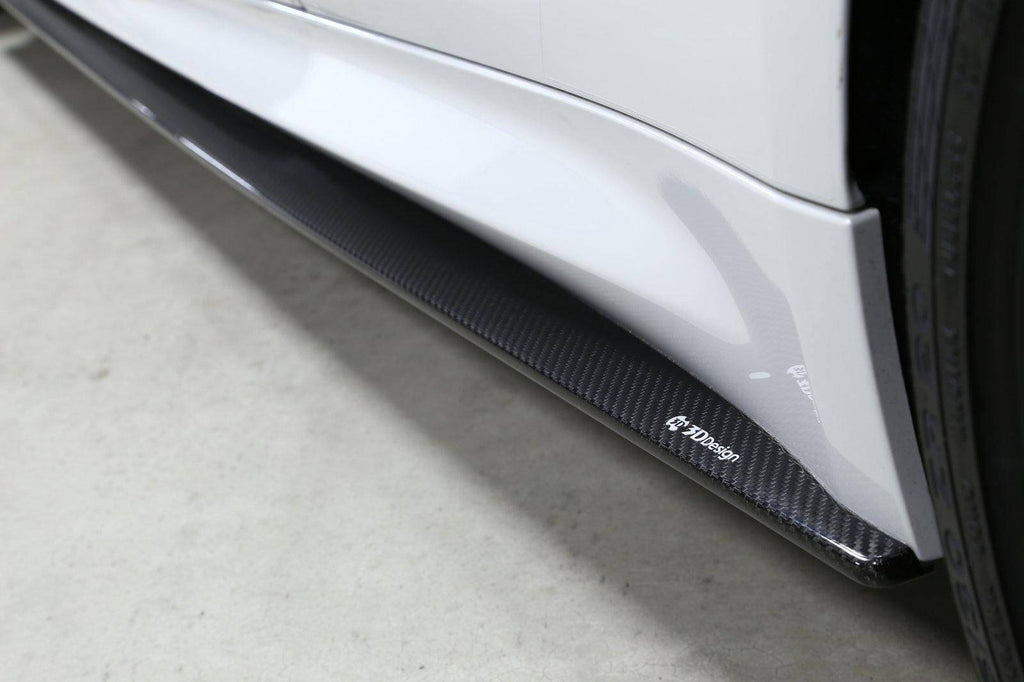 3DDesign Carbon Fibre Side Skirts For BMW M4 (2015-2020, F82 F83) - AUTOID® - Side Skirts & Winglets - 3DDesign