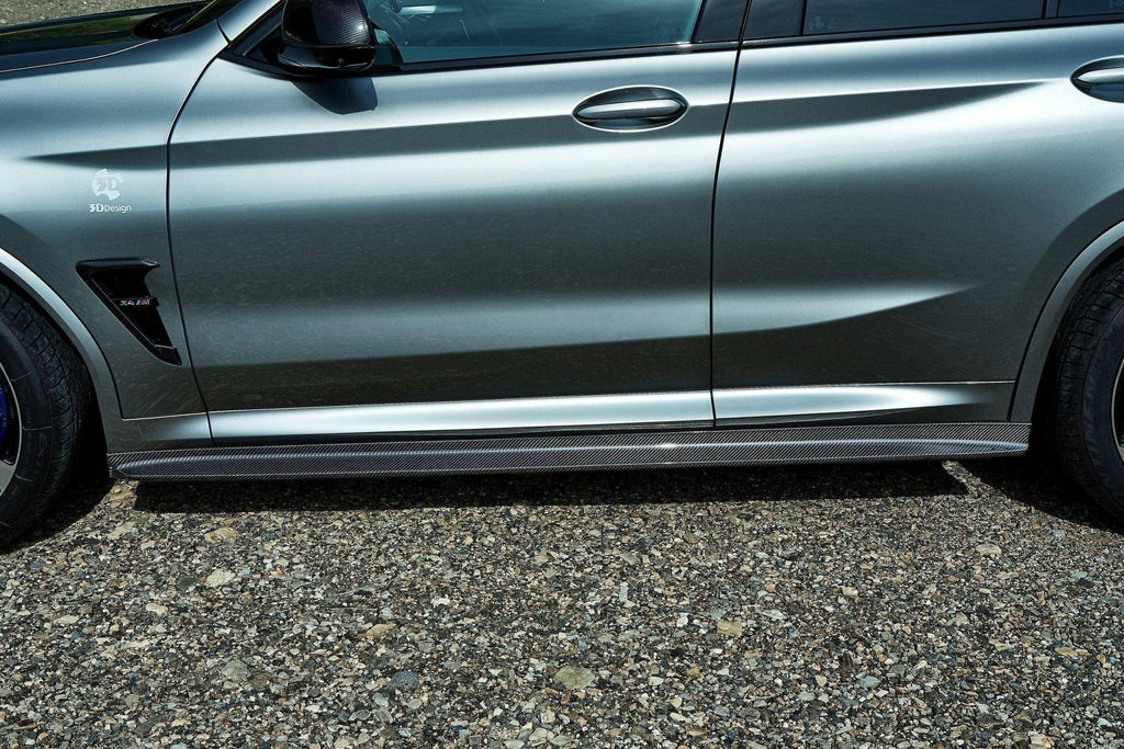 3DDesign Carbon Fibre Side Skirts for BMW X3M & X4M (2019+, F97 F98) - AUTOID® - Side Skirts & Winglets - 3DDesign