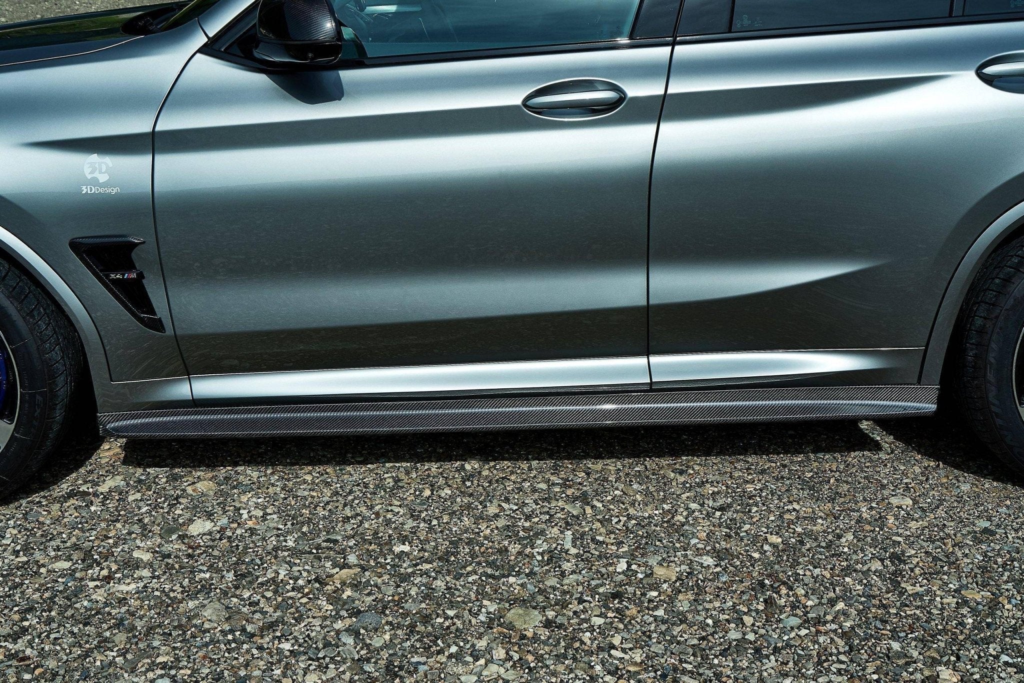 3DDesign Carbon Fibre Side Skirts for BMW X3M & X4M (2019+, F97 F98) - AUTOID® - Side Skirts & Winglets - 3DDesign