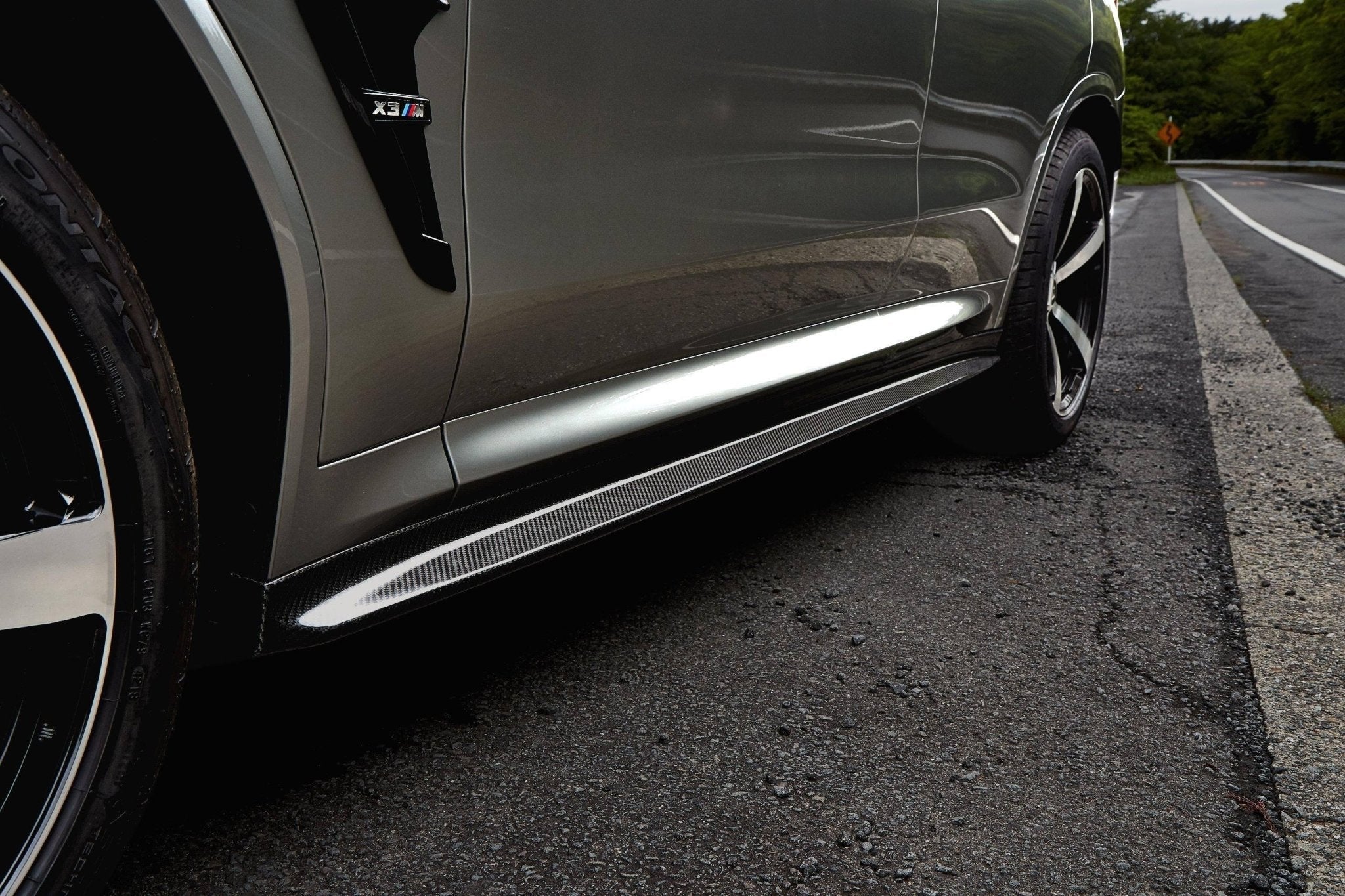 3DDesign Carbon Fibre Side Skirts for BMW X3M & X4M (2019+, F97 F98) - AUTOID® - Side Skirts & Winglets - 3DDesign