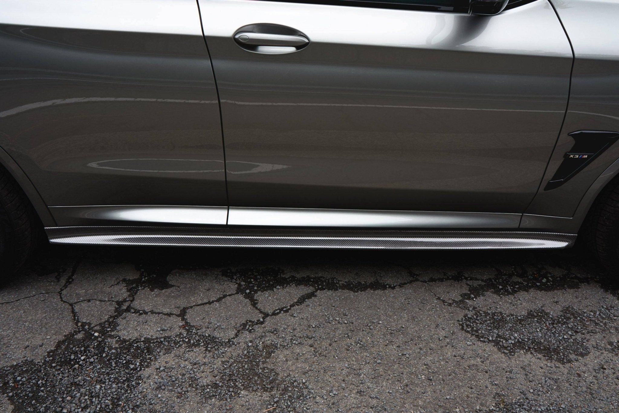 3DDesign Carbon Fibre Side Skirts for BMW X3M & X4M (2019+, F97 F98) - AUTOID® - Side Skirts & Winglets - 3DDesign