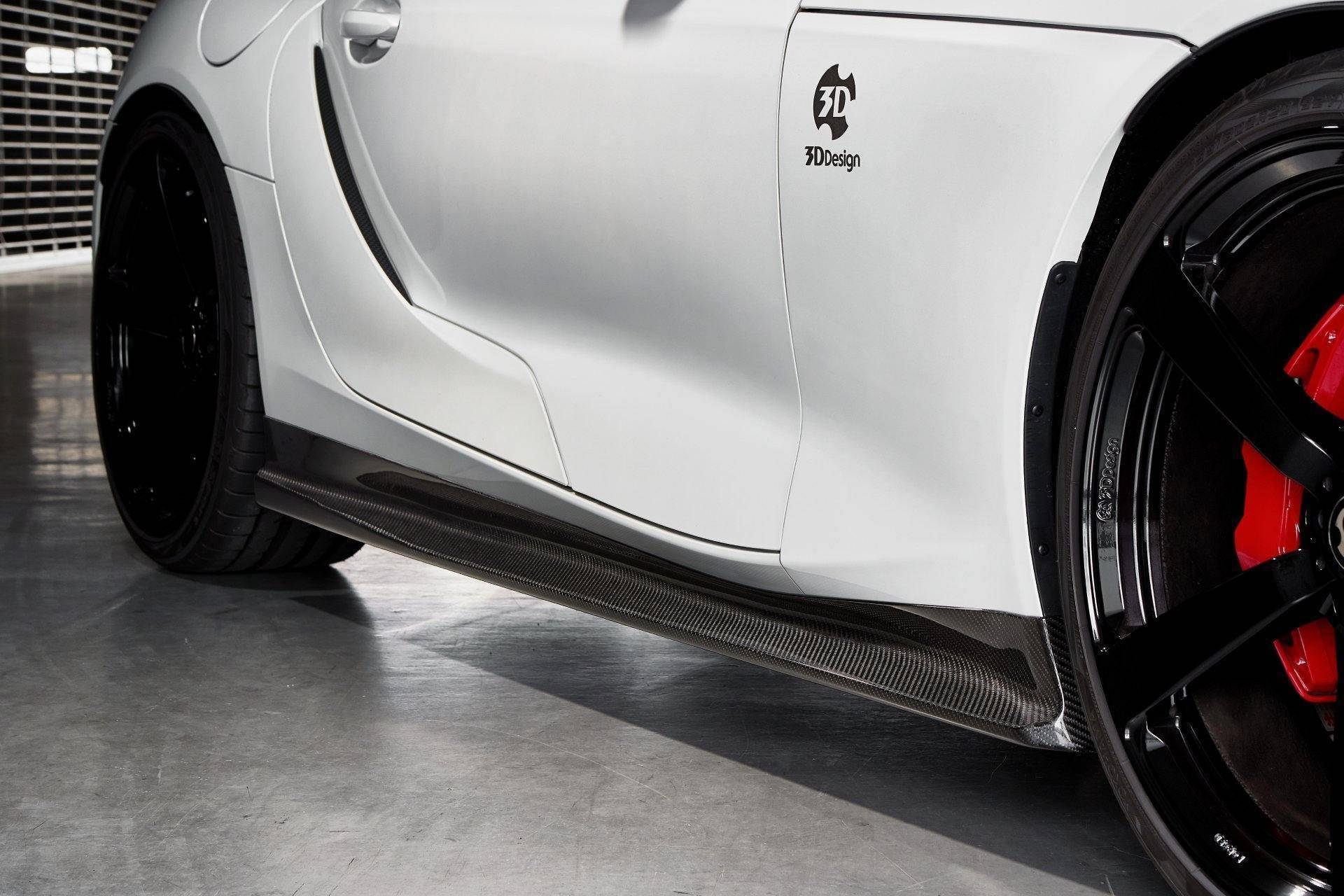 3DDesign Carbon Fibre Side Skirts for Toyota Supra (2019+, J29) - AUTOID® - Side Skirts & Winglets - 3DDesign