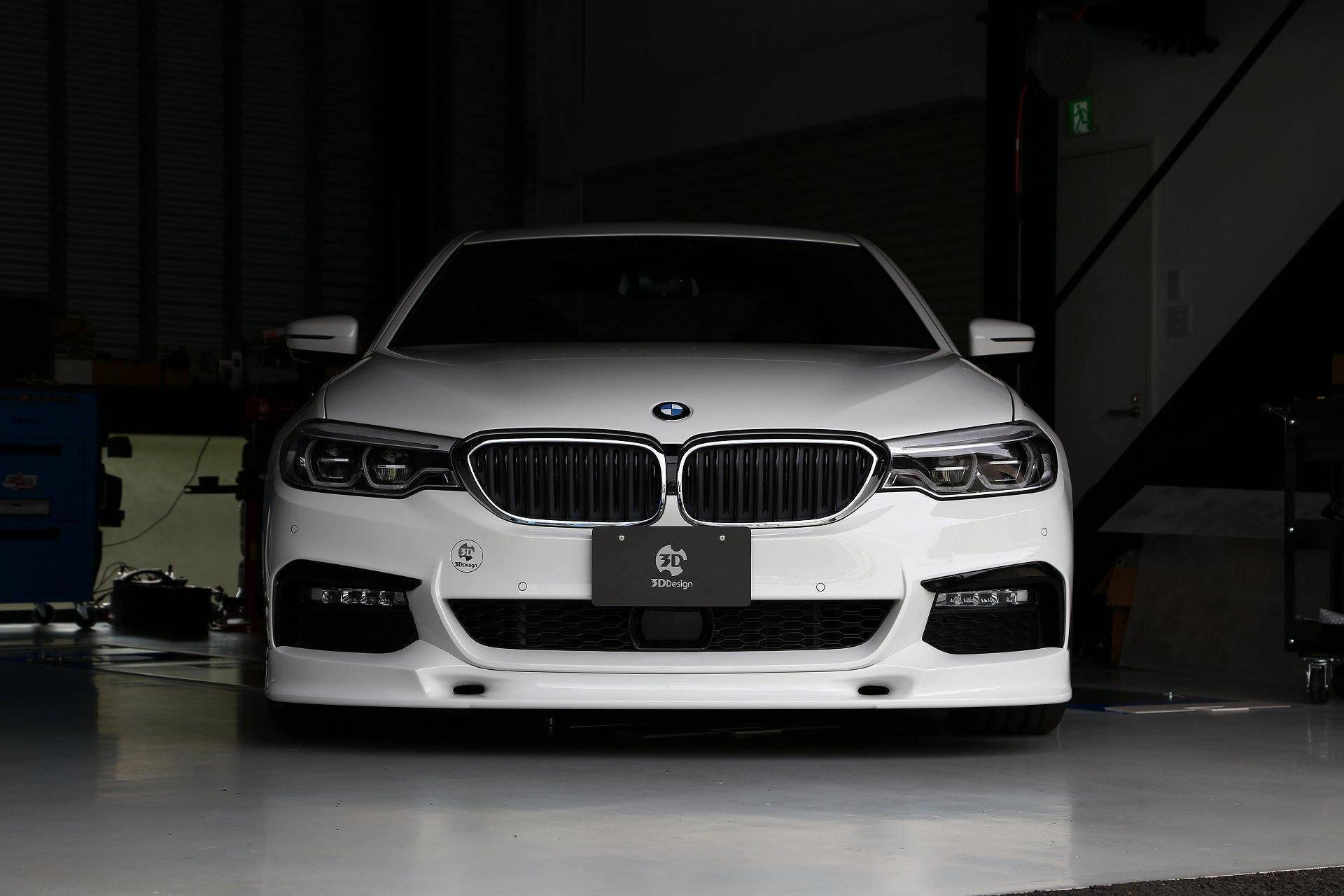3DDesign Front Splitter for BMW 5 Series M Sport (2017-2023, G30 G31) - AUTOID® - Front Lips & Splitters - 3DDesign