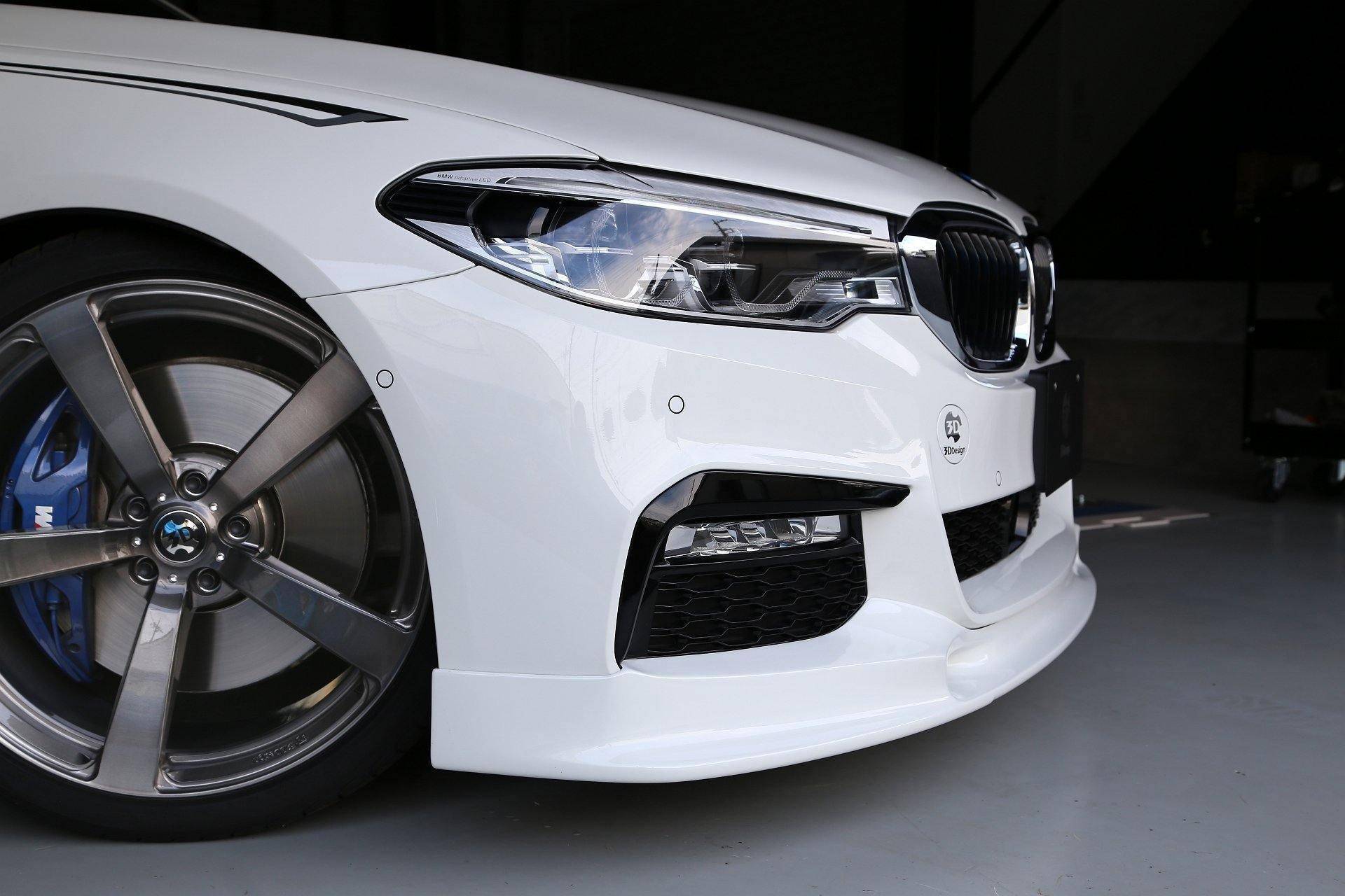 3DDesign Front Splitter for BMW 5 Series M Sport (2017-2023, G30 G31) - AUTOID® - Front Lips & Splitters - 3DDesign