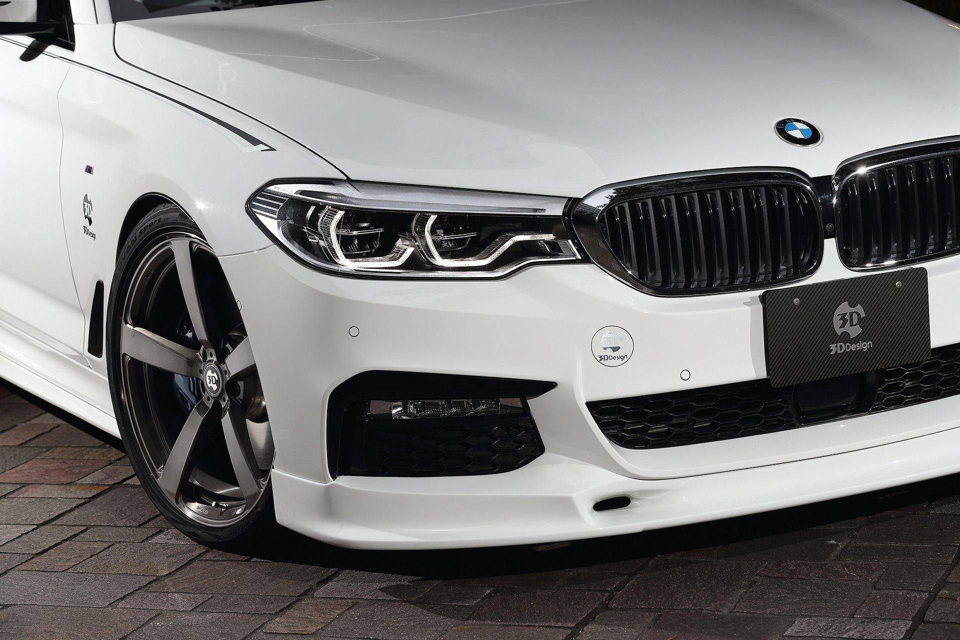 3DDesign Front Splitter for BMW 5 Series M Sport (2017-2023, G30 G31) - AUTOID® - Front Lips & Splitters - 3DDesign