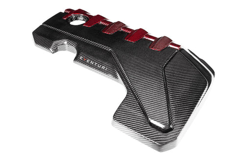 Eventuri Audi RS3 8V Gen 2, RS3 8Y & TTRS 8S Carbon Fibre Engine Cover (Black & Red)