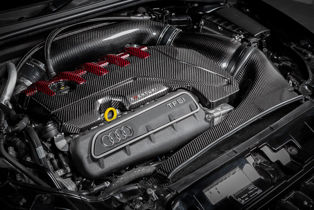 Eventuri Audi RS3 8V/8Y & TTRS 8S Engine Cover installed