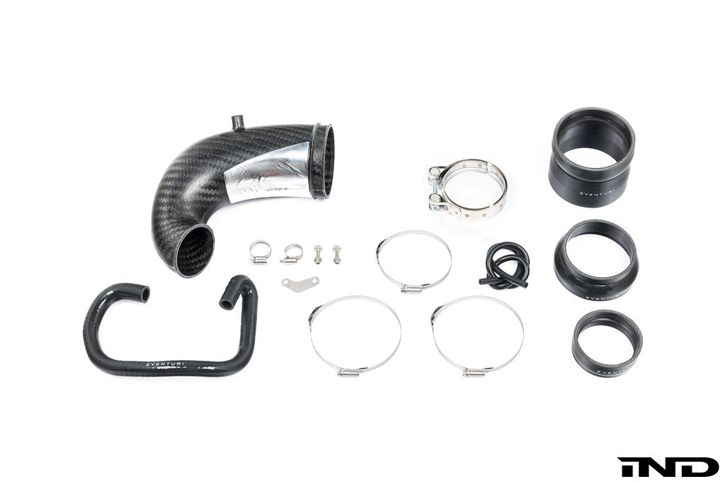 Eventuri Audi RS3 8Y Carbon Fibre Turbo Inlet - No Flange (LHD, USA Only)