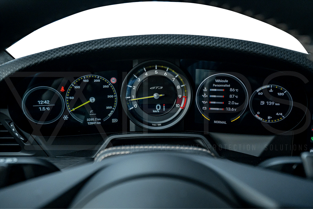 IPPS Porsche 911 GT3 / GT3 RS Instrument Cluster Screen Protection Film Kit (992)  Interior  AUTOID®  