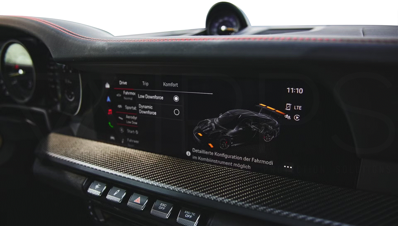 IPPS Porsche 911 GT3 | GT3 RS Navigation / Infotainment Screen Protection Film Kit (992)  Interior  AUTOID®  
