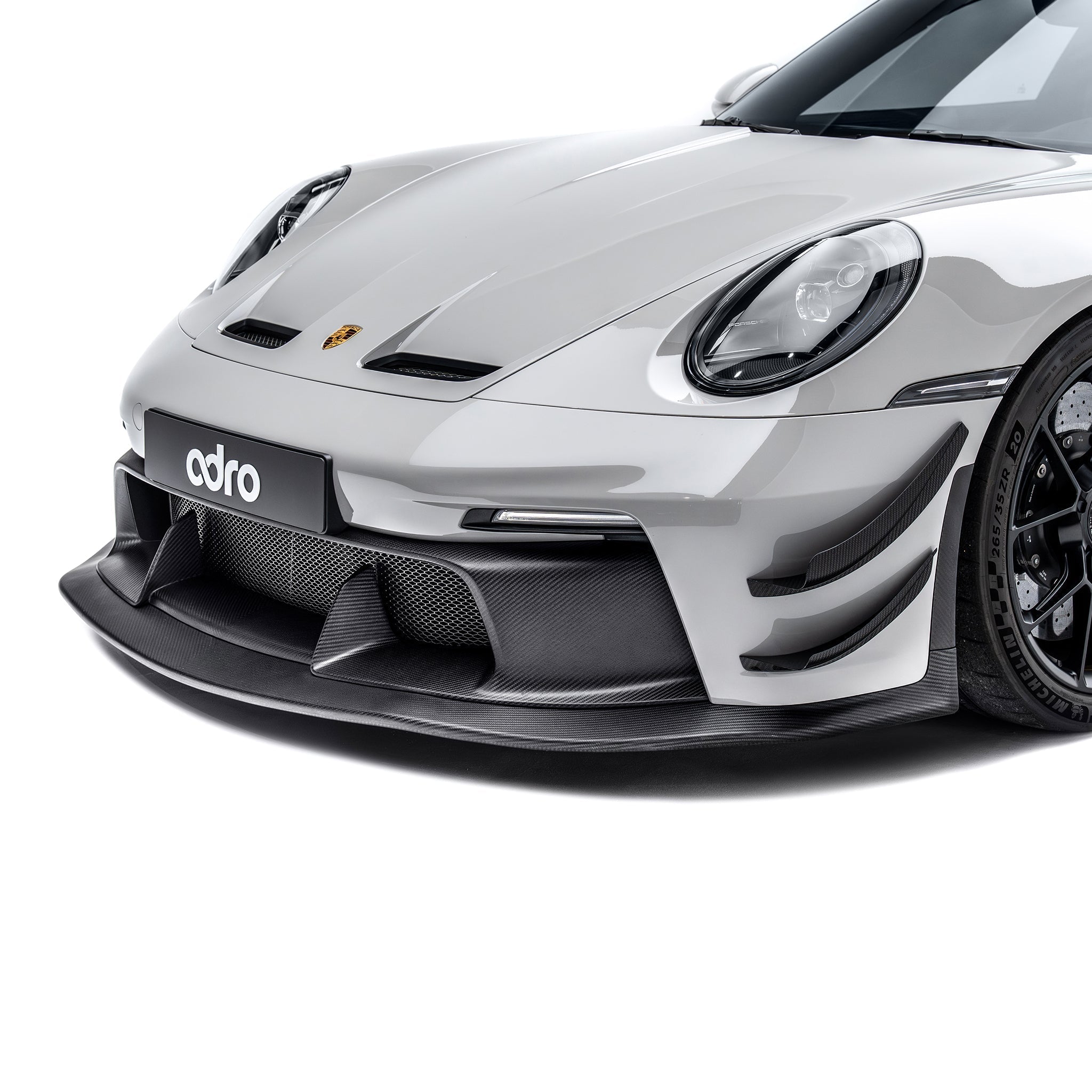 Porsche 992.1 GT3 ARD Prepreg Race Front Intake Panel by Adro - AUTOID® - Front Lips & Splitters - Adro