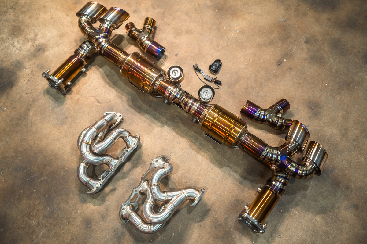 Porsche 911 Turbo 991 Valved Race Exhaust System