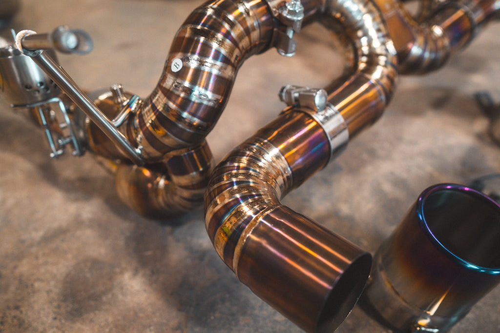Ferrari F8 Tributo & F8 Spider Titanium Valved Sport Exhaust System by Valvetronic