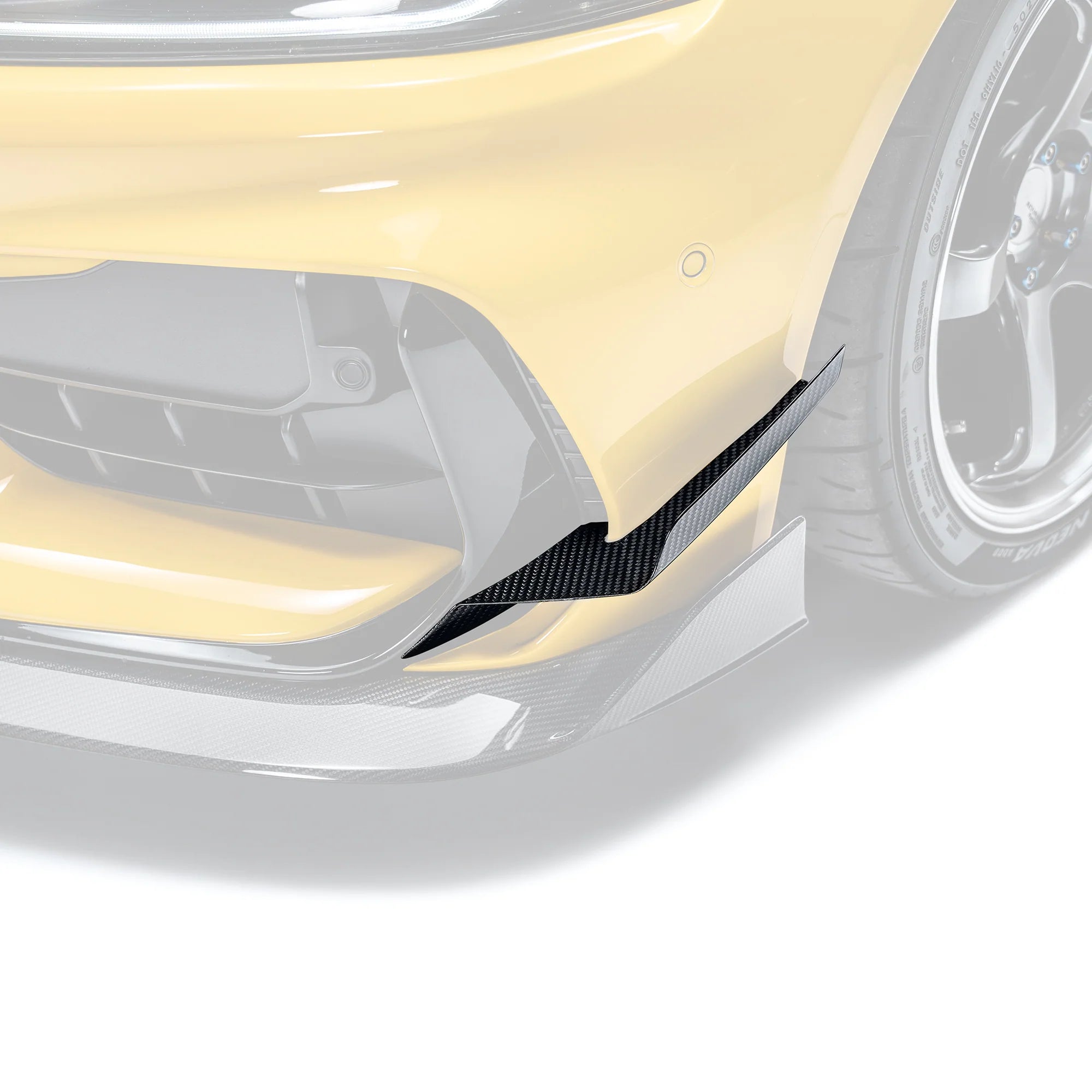 Toyota GR Supra A90 Mk5 Carbon Fibre Front Bumper Canards for ADRO Front Bumper