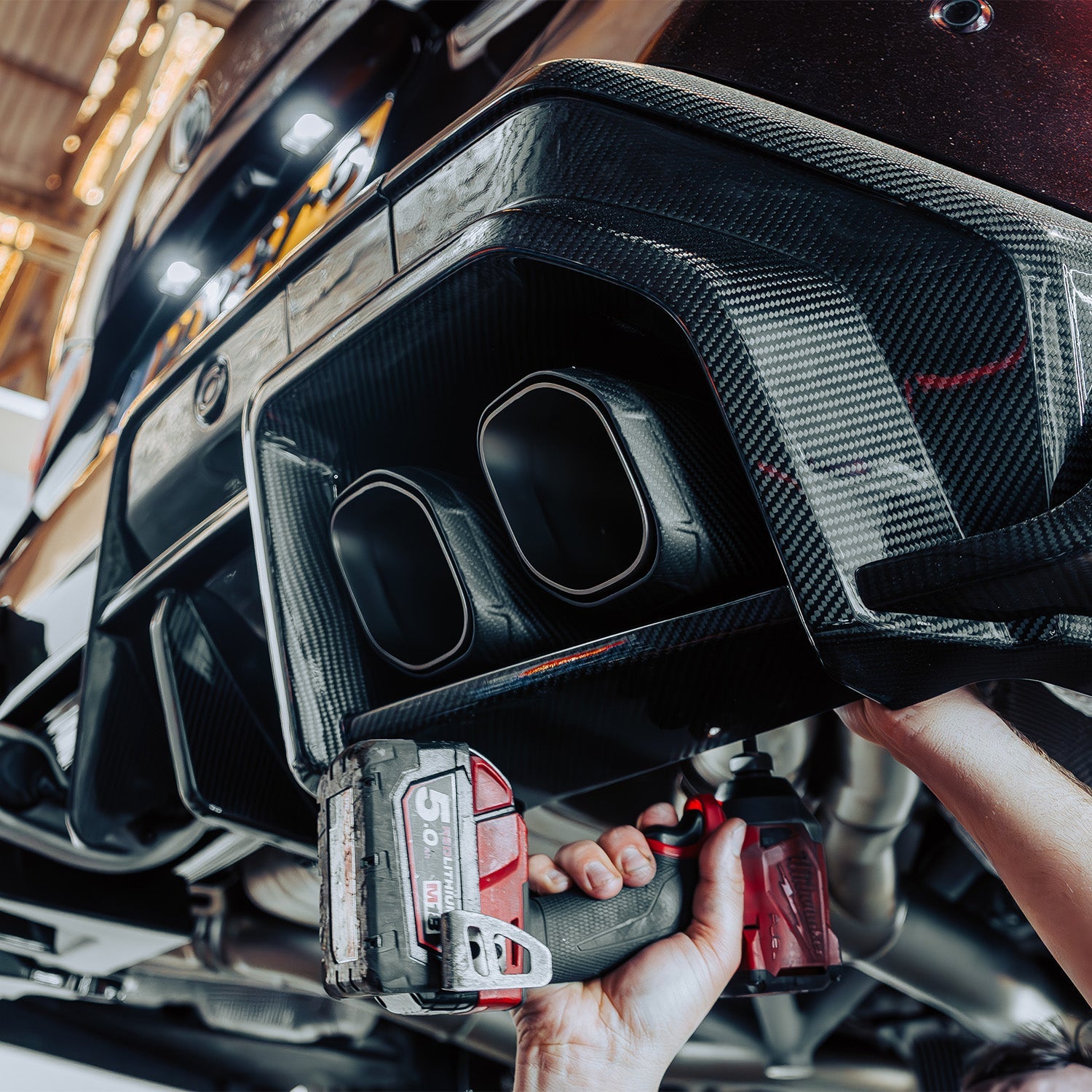 BMW M5 G90/G99 Titanium Slip-On Line - OPF by Akrapovic