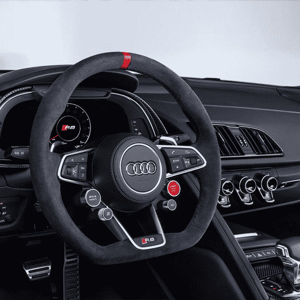 Audi R8 Gen 2 4S & Audi TT / TTRS Full Alcantara Steering Wheel by TRE (2015+), Steering Wheels, TRE - AUTOID | Premium Automotive Accessories