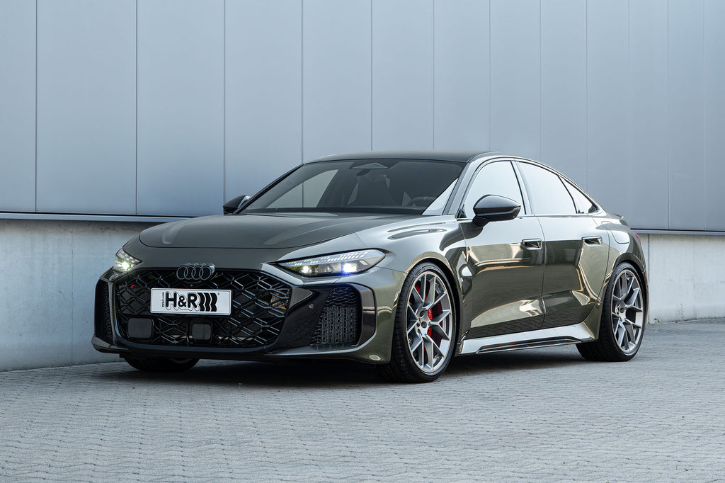 Audi RS5 B10 H&R Lowering Springs front view lowered stance