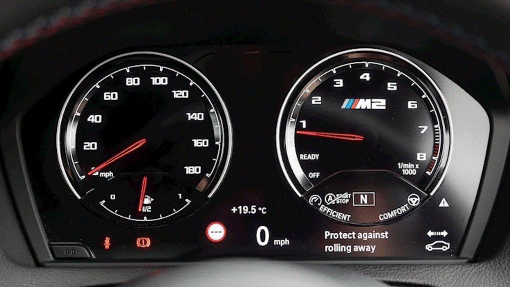 BMW 1-serie F20, 2-serie F22 og M2 LCI F87 Instrumentbræt Skærmbeskytter PPF (2015-2021)