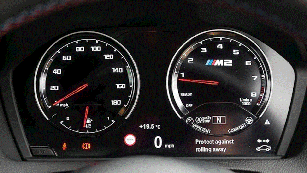 BMW 1-serie F20, 2-serie F22 og M2 LCI F87 Instrumentbræt Skærmbeskytter PPF (2015-2021)