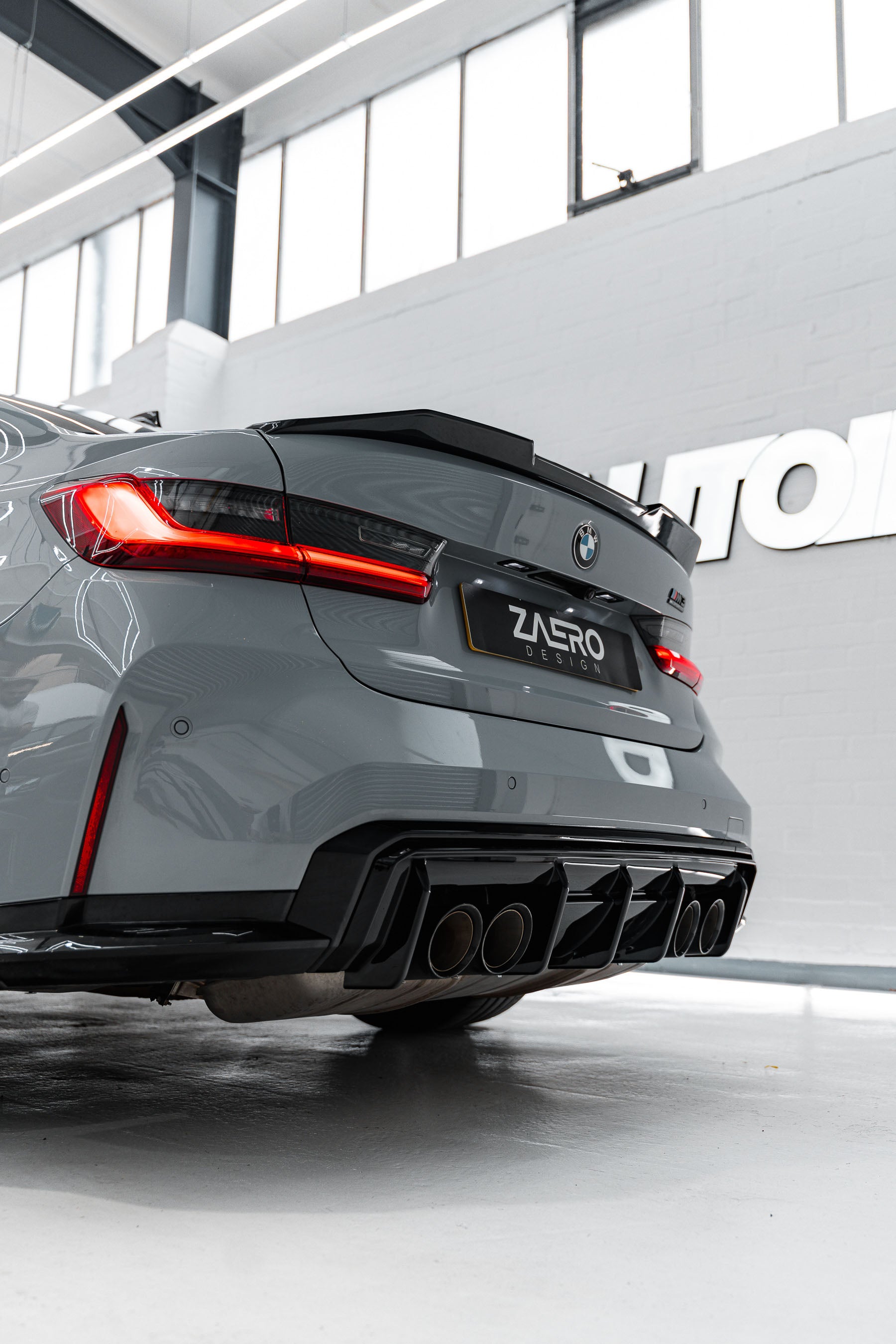 Zaero Design BMW M3 G80 G81 & M4 G82 G83 EVO-S Gloss Black Rear Diffuser by ZAERO (2021+)  Rear Diffusers  AUTOID®  