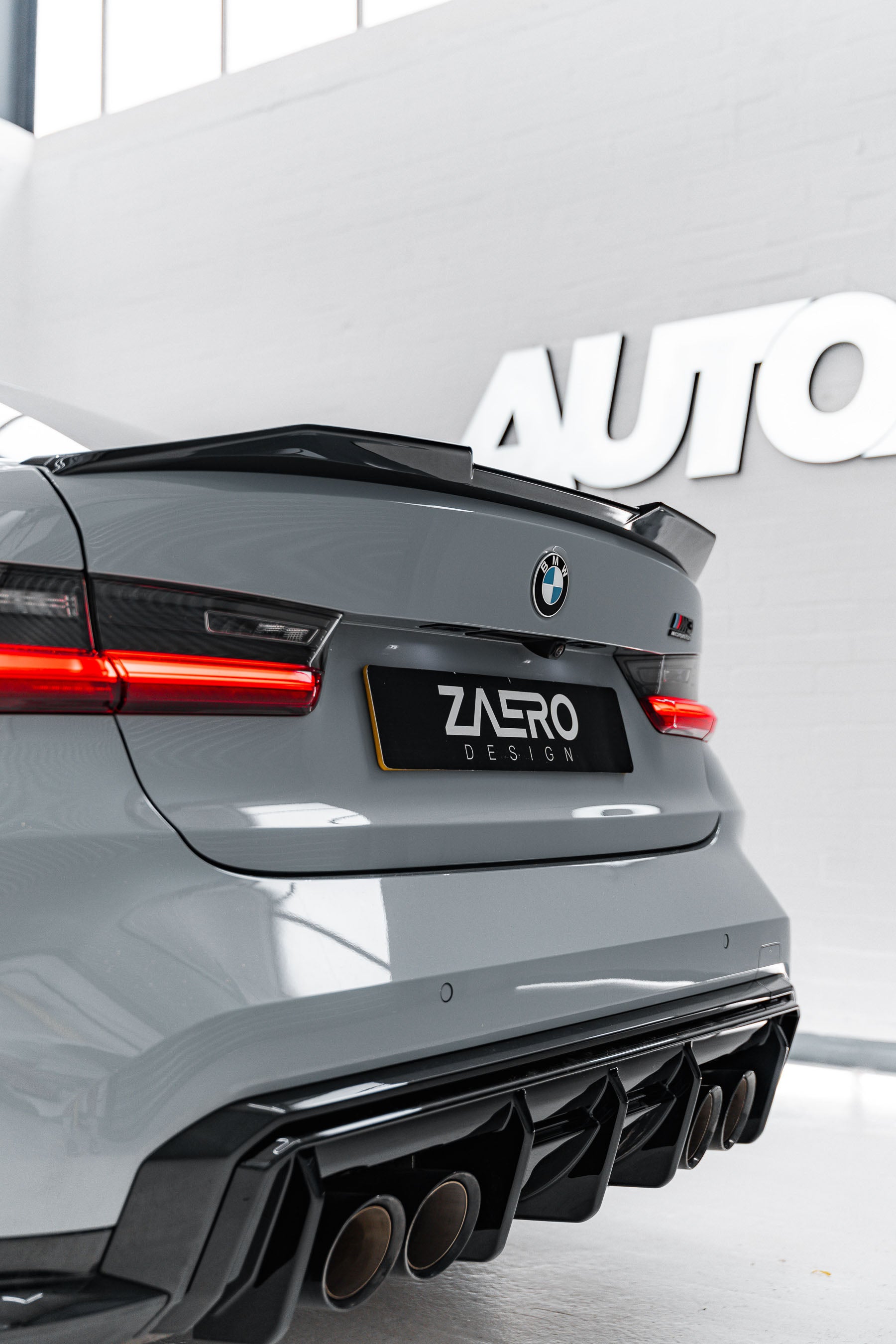 Zaero Design BMW M3 G80 G81 & M4 G82 G83 EVO-S Gloss Black Rear Diffuser by ZAERO (2021+)  Rear Diffusers  AUTOID®  
