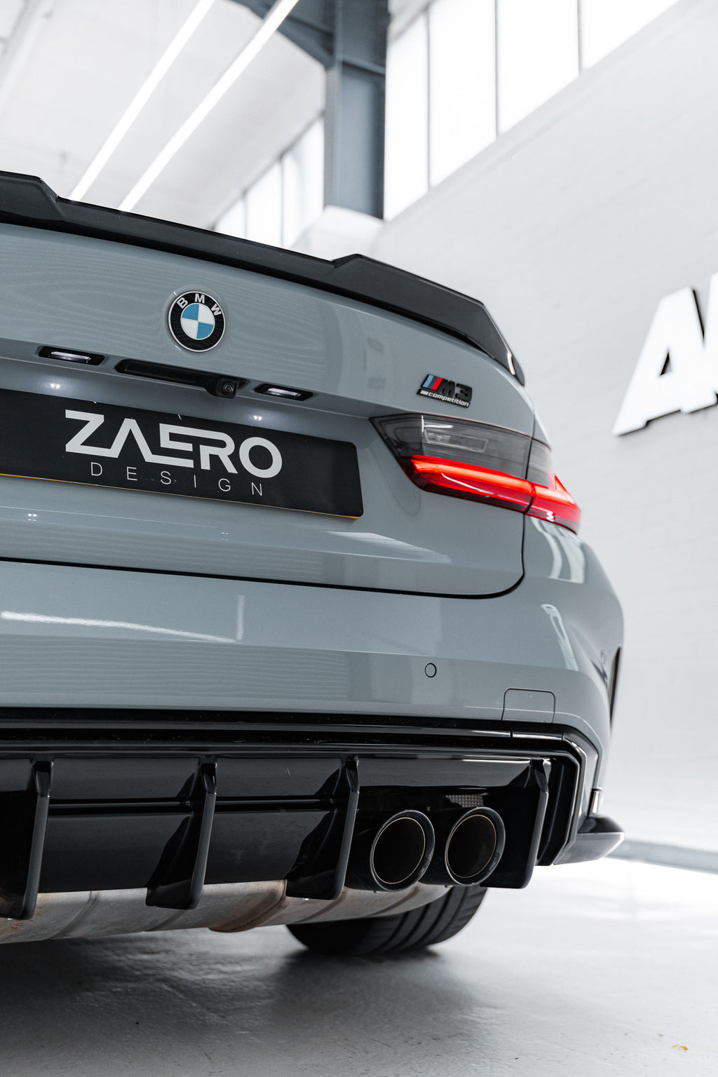 Zaero Design BMW M3 G80 Saloon & 3 Series G20 EVO-S Gloss Black Rear Spoiler Lip by ZAERO (2021+)  Rear Spoilers  AUTOID®  