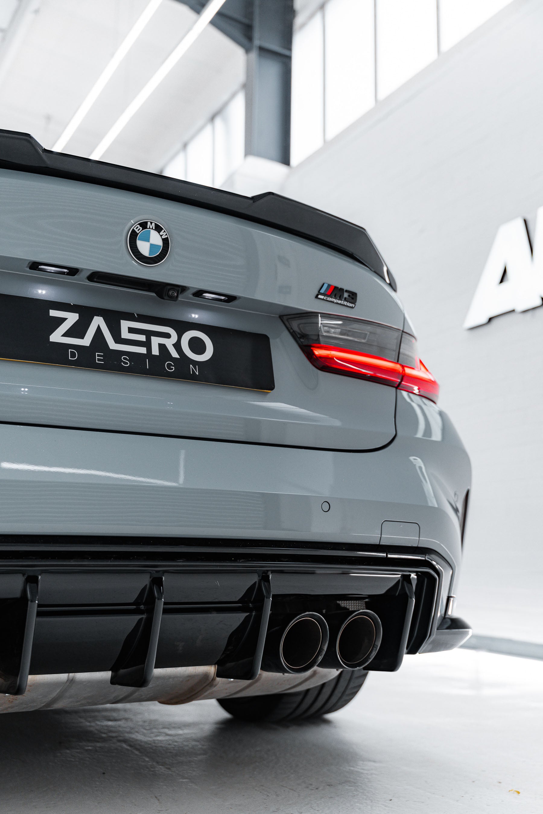 Zaero Design BMW M3 G80 G81 & M4 G82 G83 EVO-S Gloss Black Rear Diffuser by ZAERO (2021+)  Rear Diffusers  AUTOID®  