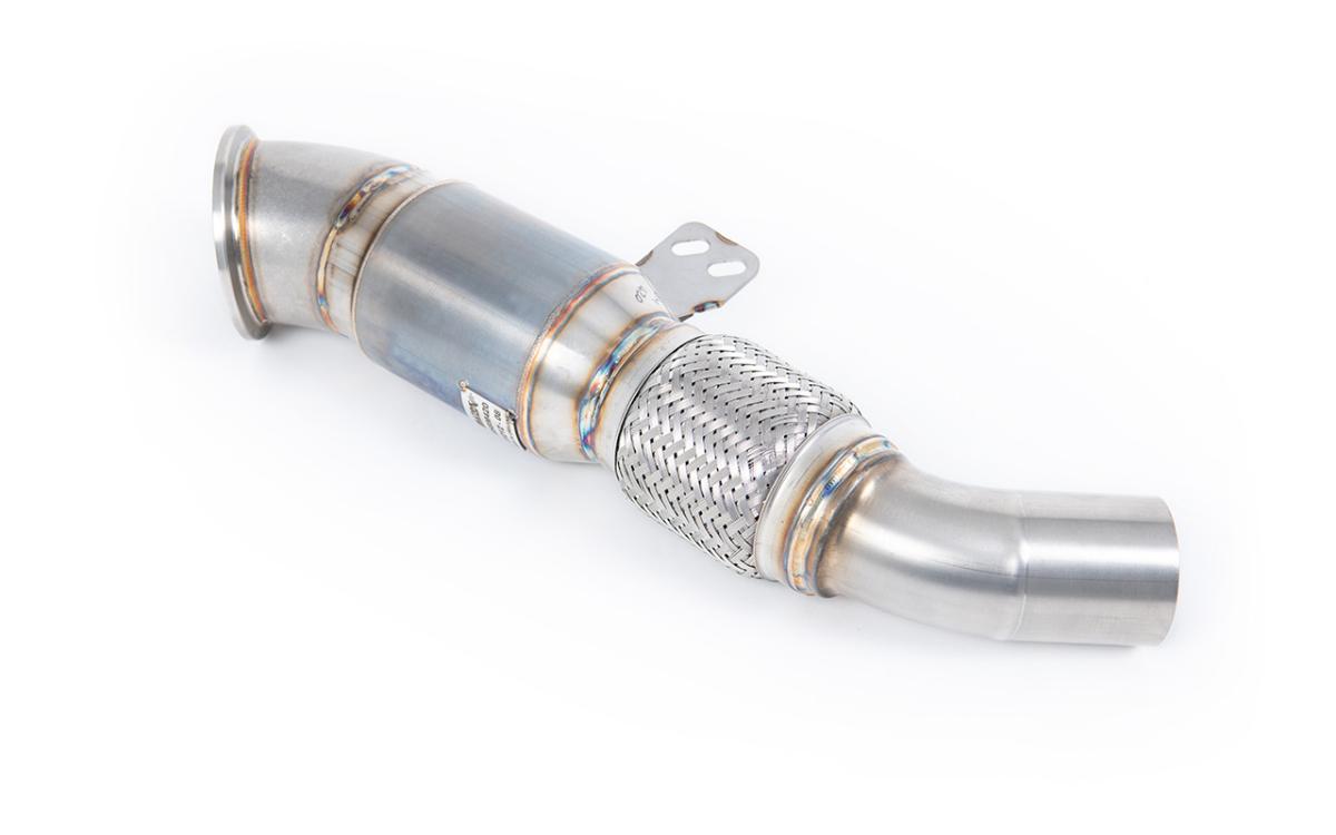 BMW M140i F20 F21 4.5" Downpipe with 90mm Flex & 100 CPSI Race Cat by Milltek