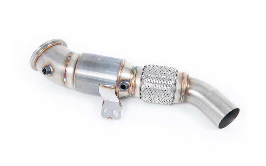 BMW M140i F20 F21 4.5" Downpipe with 90mm Flex & 100 CPSI Race Cat by Milltek