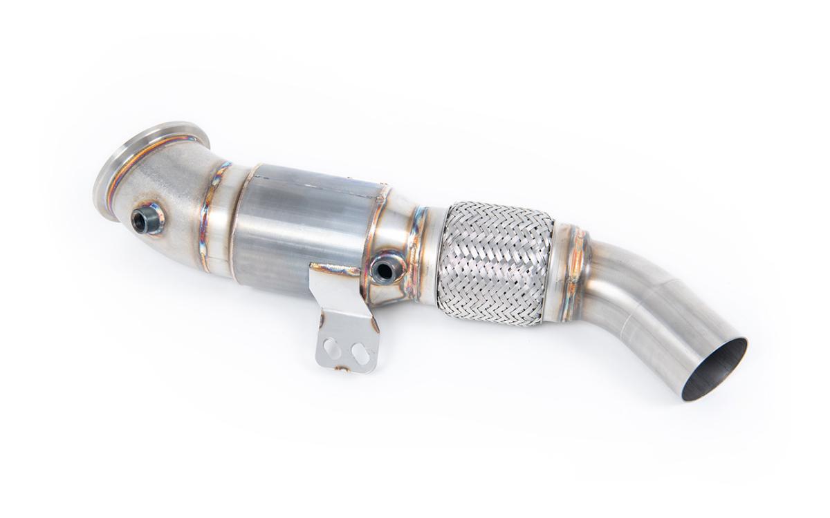 BMW M140i F20 F21 4.5" Downpipe with 90mm Flex & 100 CPSI Race Cat by Milltek