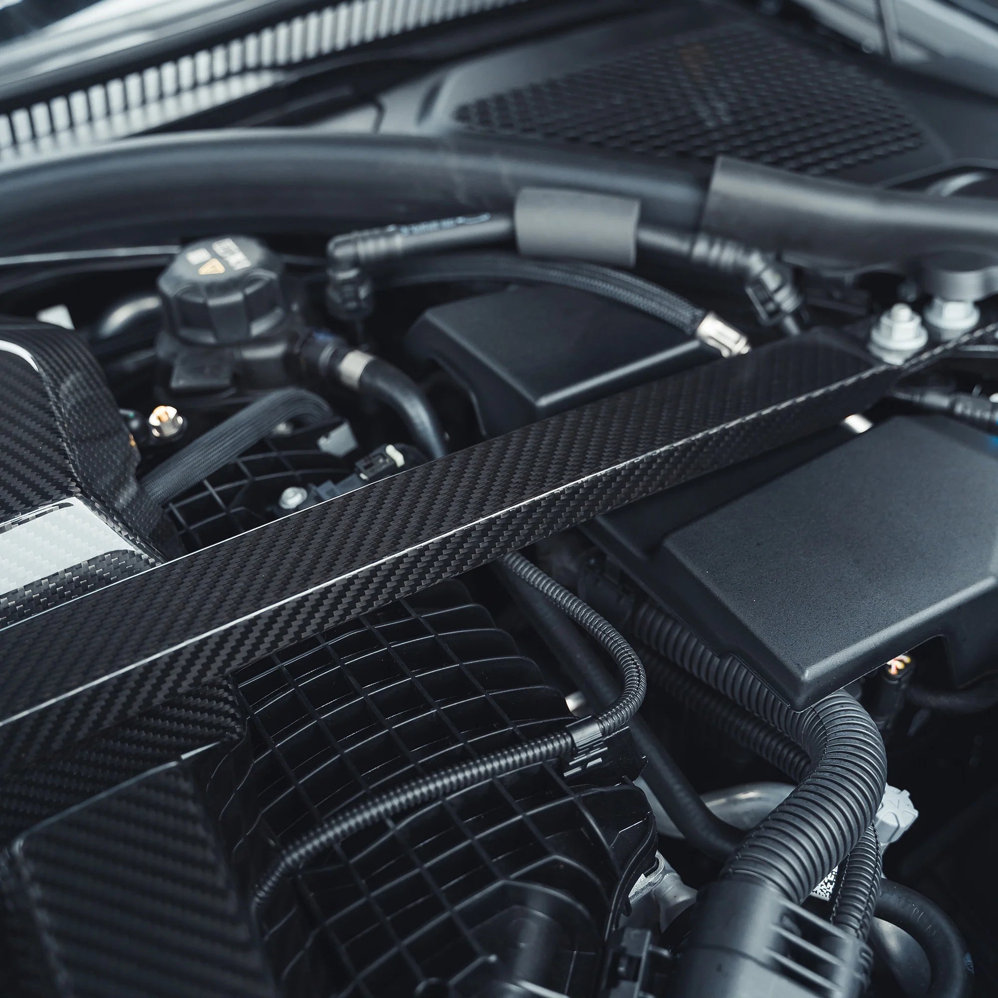 BMW M3 G80, M4 G82 & M2 G87 Pre-Preg Carbon Fibre Strut Brace by TRE (2021+) - AUTOID