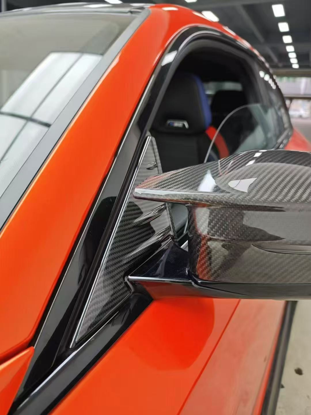FORM Industries BMW M2 G87, M3 G80, M4 G82 Pre-Preg Carbon Wing Mirror Trim Piece by FORM (2021+)  Mirror Covers  AUTOID®  