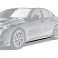 BMW G60 5-Series Carbon Fiber Side Skirts by Adro - AUTOID® - Side Skirts & Winglets - Adro
