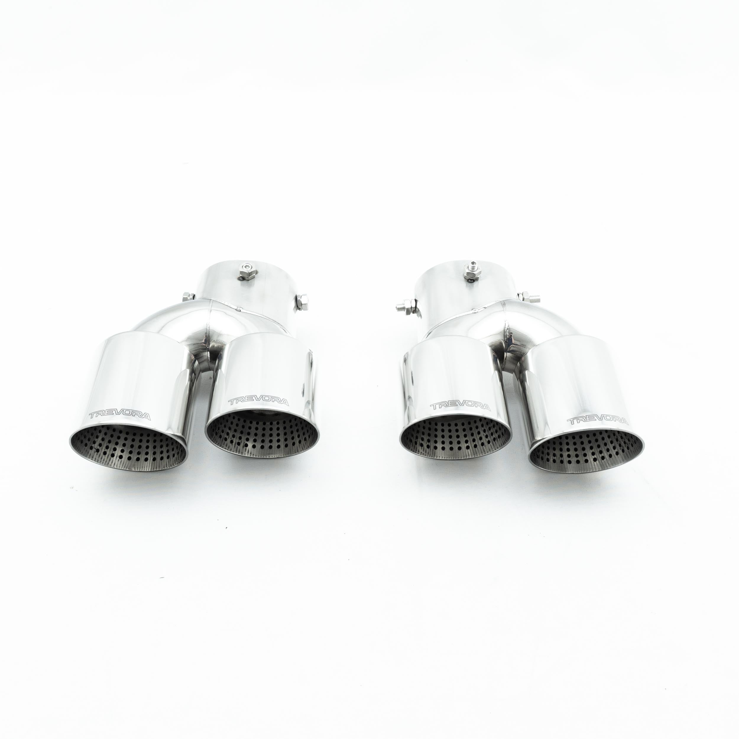 Puntas de escape negras Cerakote para BMW M240i G42, M340i G20 y M440i G22 por TREVORA (2021+)