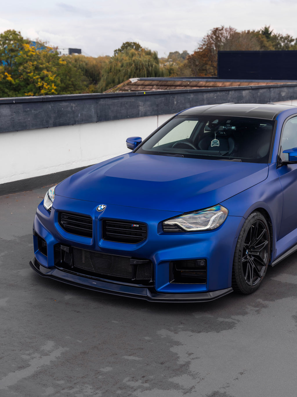 BMW M2 G87 EVO-R Gloss Black Adjustable Track Front Splitter by ZAERO (2023+)