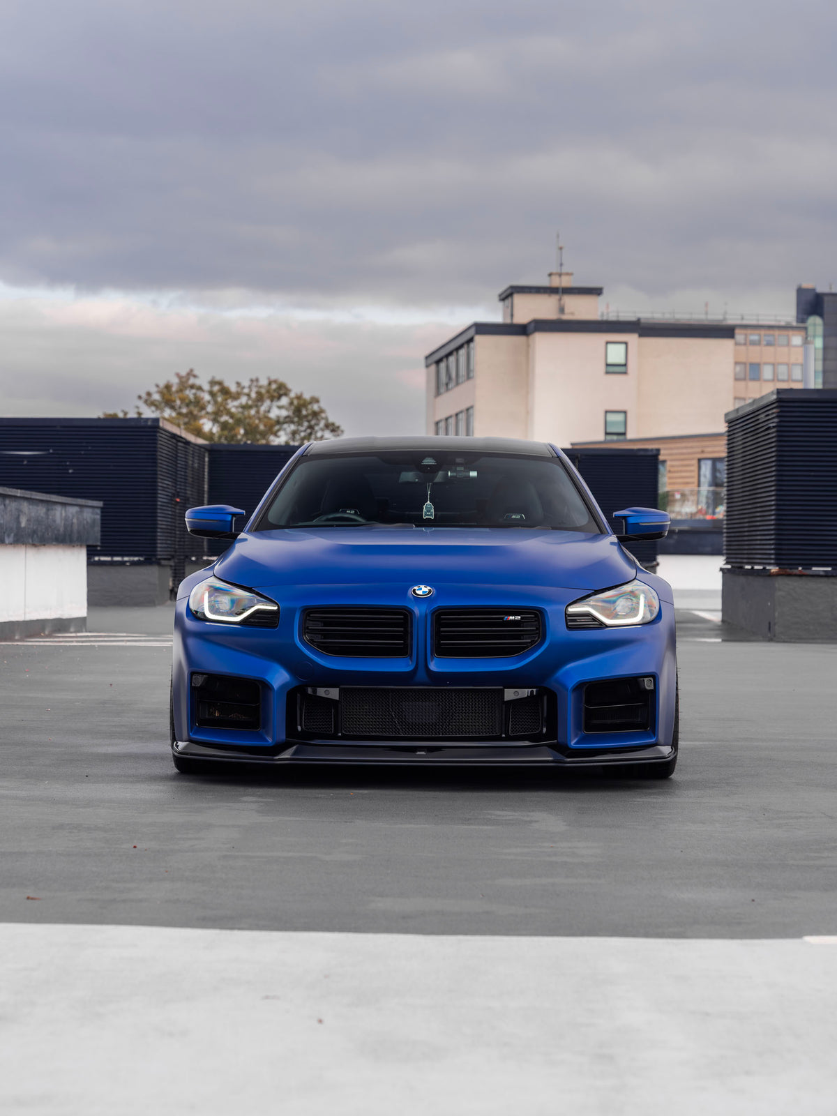 BMW M2 G87 EVO-R Gloss Black Adjustable Track Front Splitter by ZAERO (2023+)
