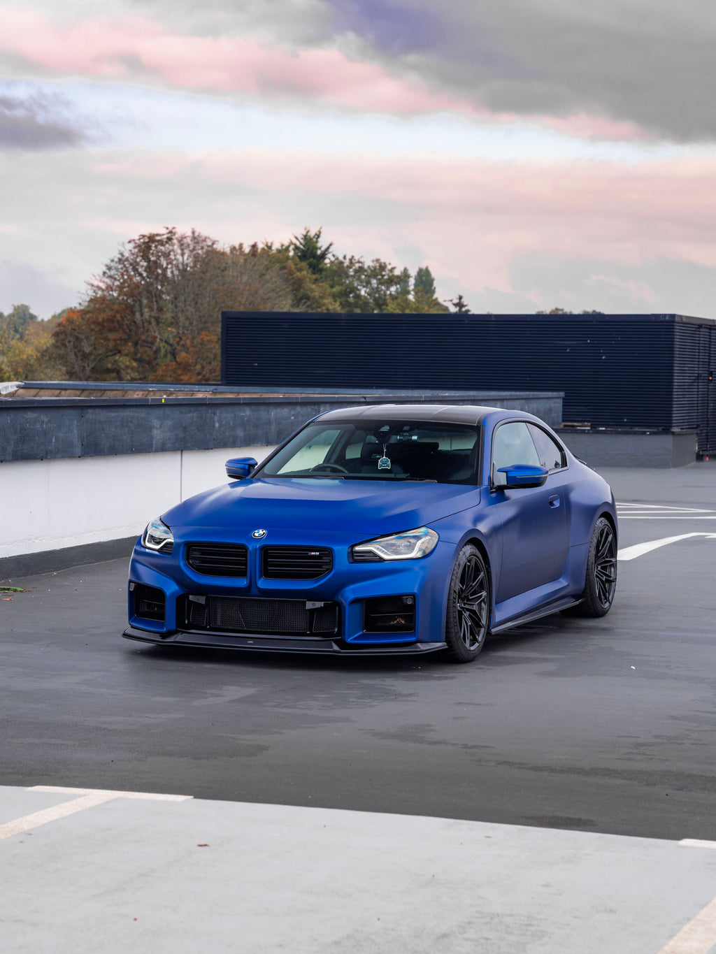 BMW M2 G87 EVO-R Gloss Black Adjustable Track Front Splitter by ZAERO (2023+)