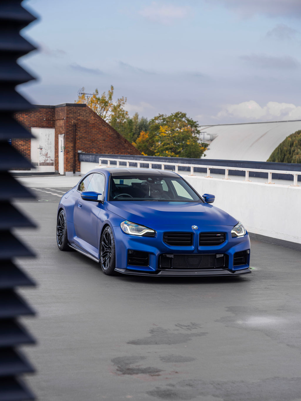BMW M2 G87 EVO-R Gloss Black Adjustable Track Front Splitter by ZAERO (2023+)
