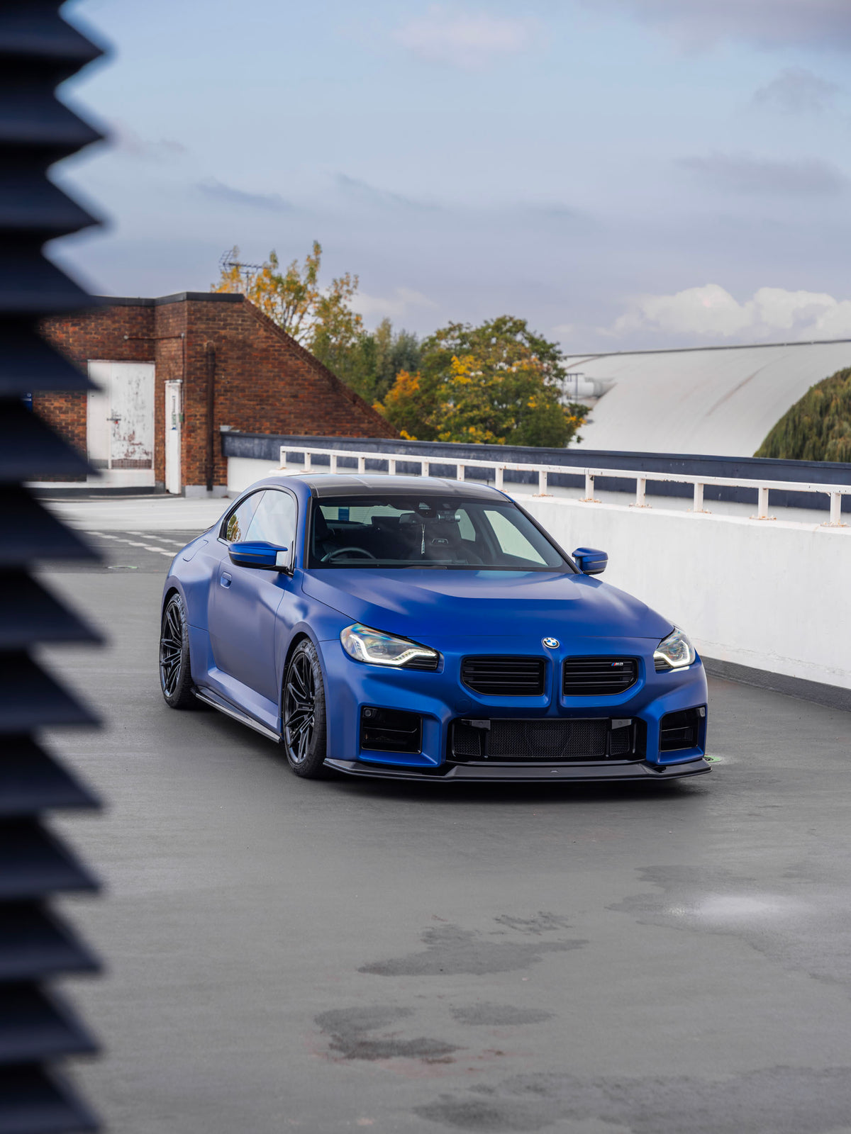 BMW M2 G87 EVO-R Gloss Black Adjustable Track Front Splitter by ZAERO (2023+)