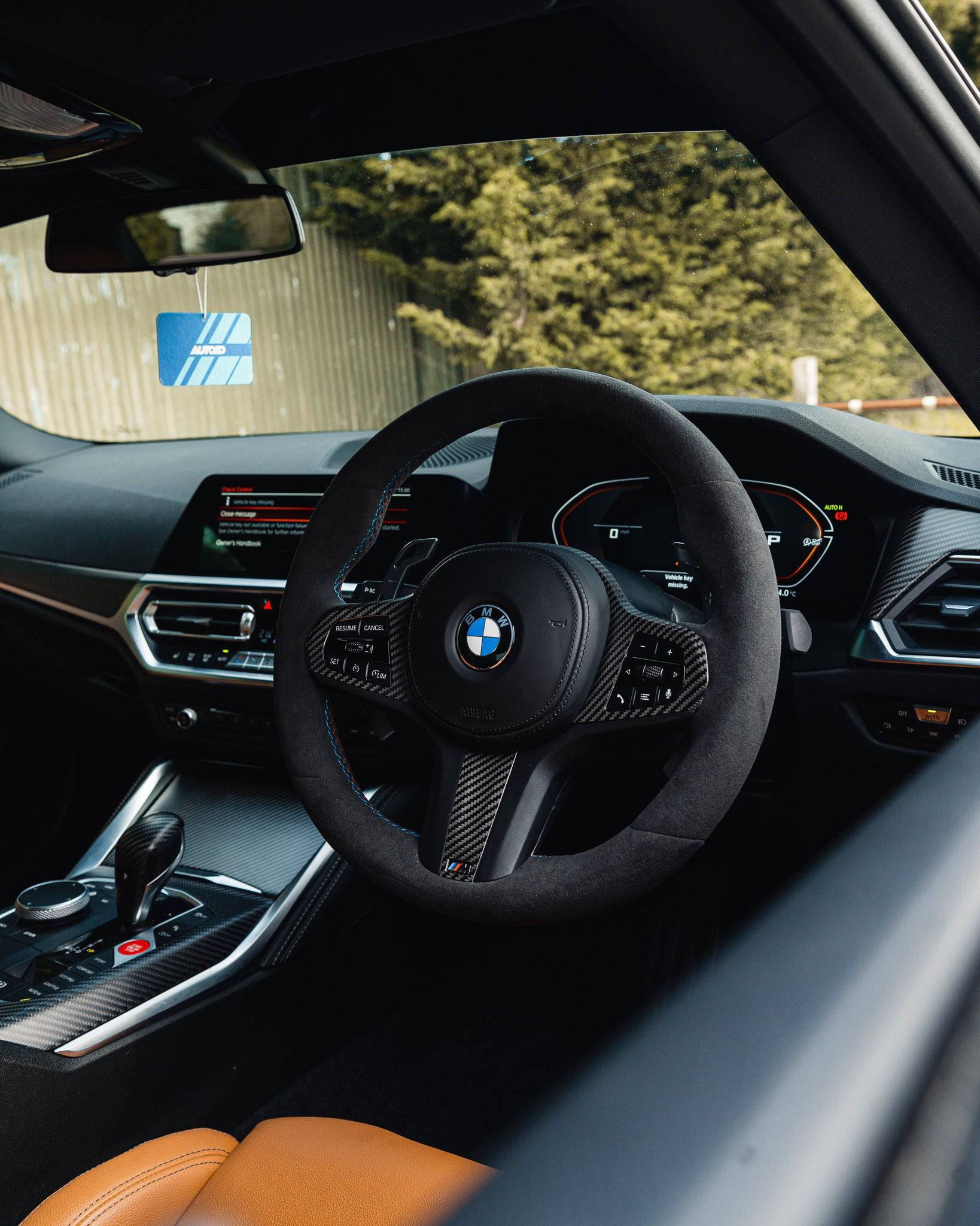 BMW 2 Series G42, 3 Series G20, M2 G87, M3 G80, M4 G82 Full Alcantara Steering Wheel by TRE (2018+), Steering Wheels, TRE - AUTOID | Premium Automotive Accessories